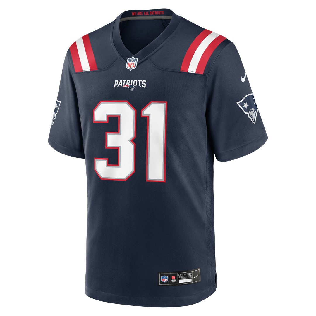 New England Patriots Kevin Byard III Nike Navy Team Game Jersey product image 4, provided for visual reference and product