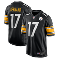 Pittsburgh Steelers Germie Bernard Nike Black Game Jersey product image 1, provided for visual reference and product detail