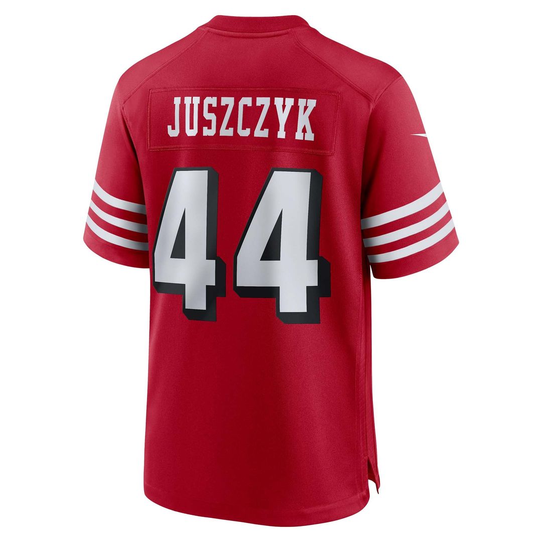 San Francisco 49ers Kyle Juszczyk Nike Scarlet Alternate Game Jersey product image 3, provided for visual reference and