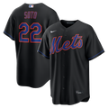 New York Mets Juan Soto Nike Black Alternate Replica Jersey product image 1, provided for visual reference and product