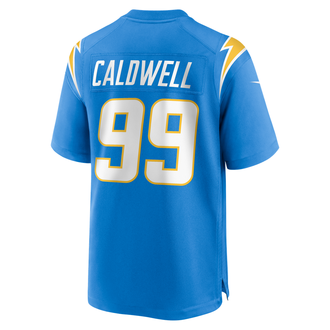 Los Angeles Chargers Jamaree Caldwell Nike Powder Blue Team Game Jersey product image 3, provided for visual reference and