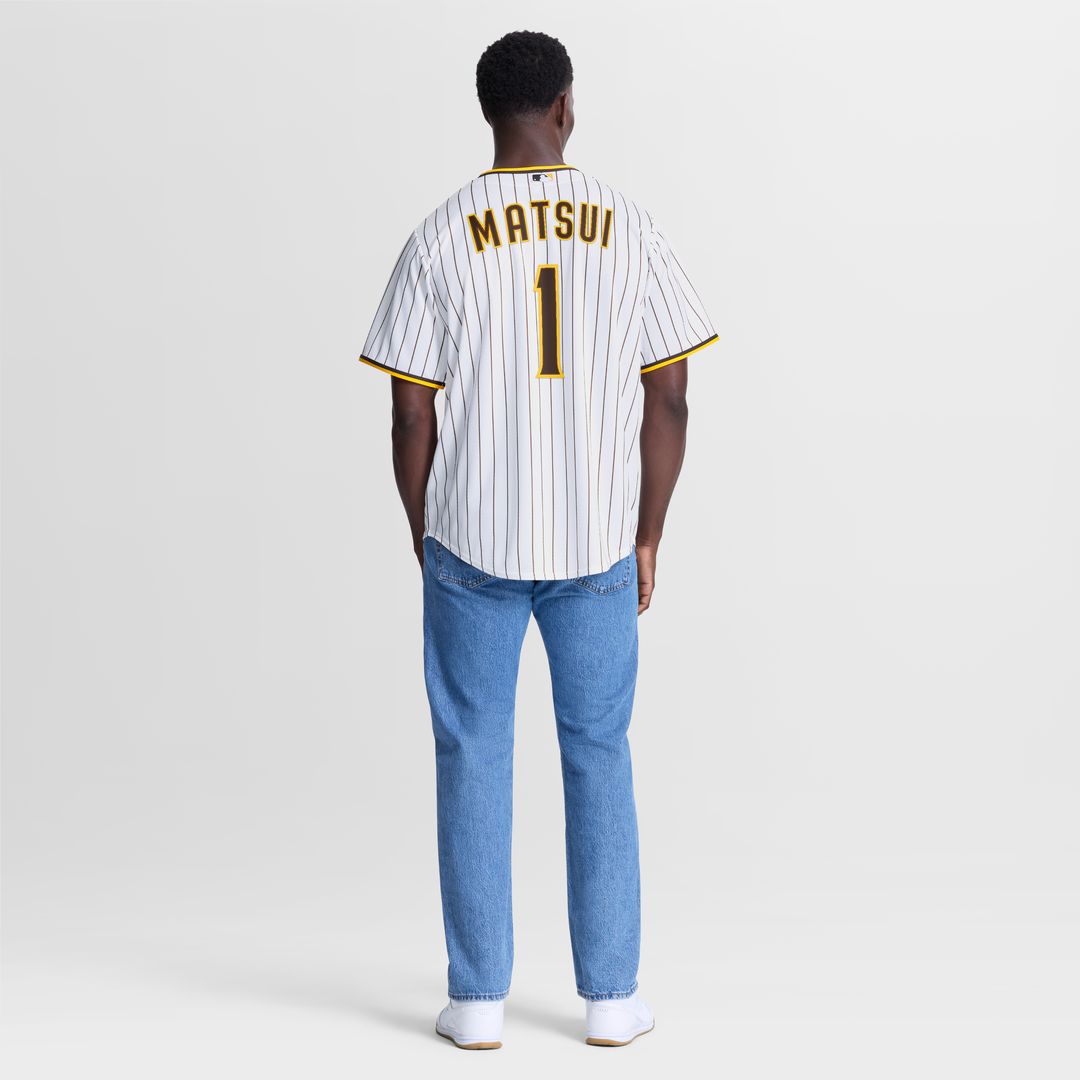 San Diego Padres Yuki Matsui Nike White Home Replica Jersey product image 5, provided for visual reference and product
