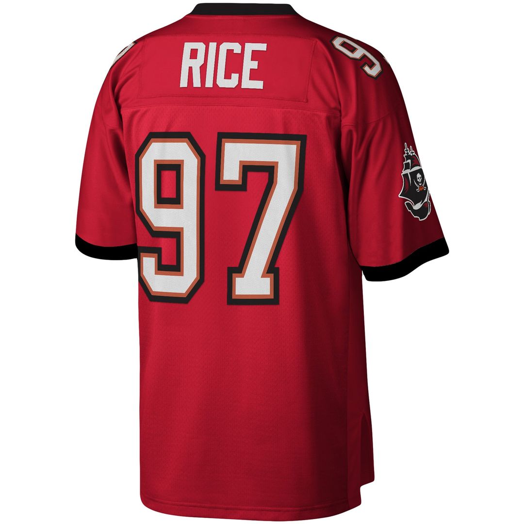Tampa Bay Buccaneers Simeon Rice Mitchell & Ness Red Legacy Replica Jersey product image 3, provided for visual reference