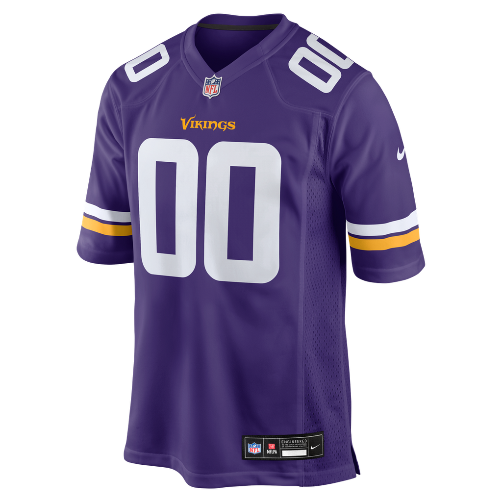 Minnesota Vikings Nike Purple Custom Game Jersey product image 2, provided for visual reference and product detail review