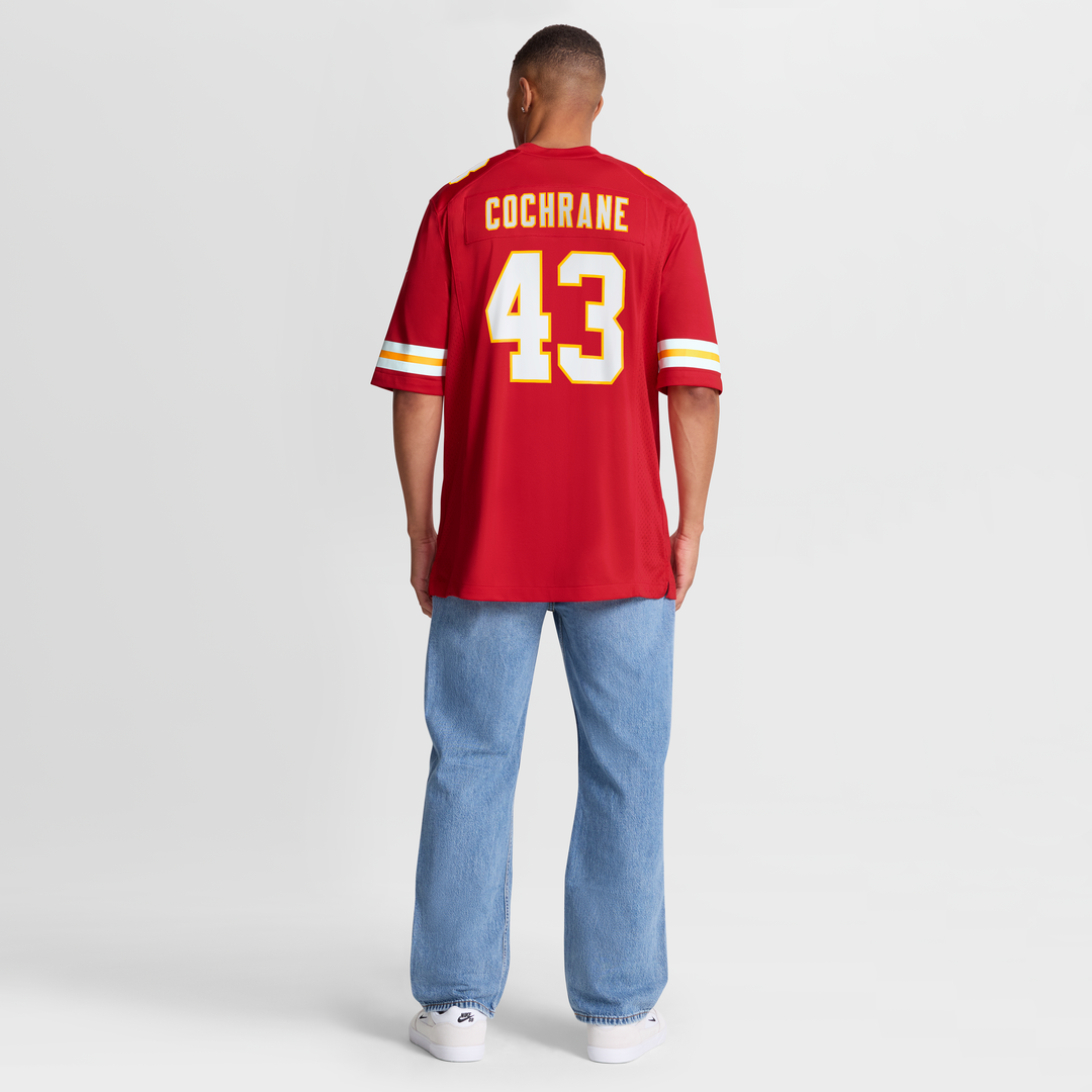 Kansas City Chiefs Jack Cochrane Nike Red Game Player Jersey product image 8, provided for visual reference and product