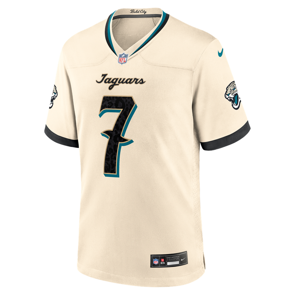 Jacksonville Jaguars Brian Thomas Jr. Nike Natural 2026 Rivalries Collection Game Jersey product image 6, provided for