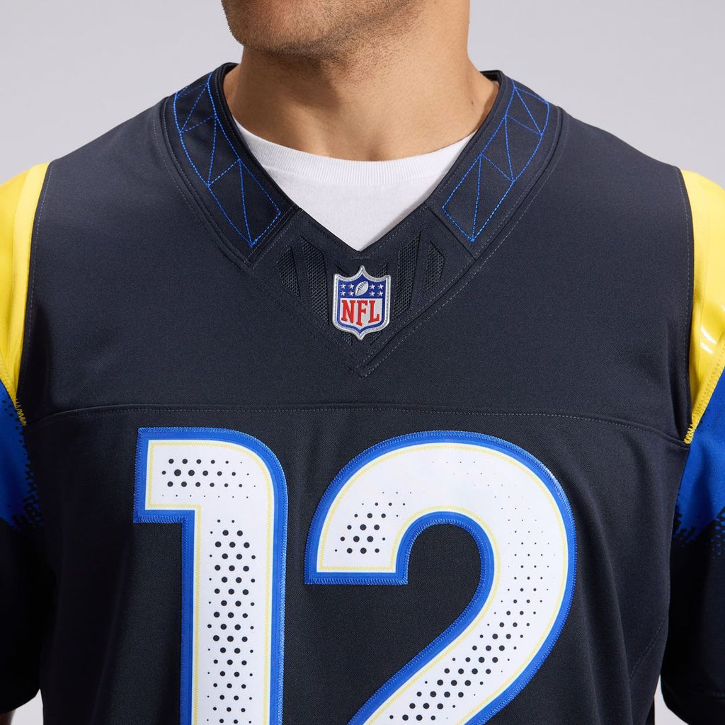Los Angeles Rams Puka Nacua Nike Dark Blue Rivalries Collection Stitched Limited Jersey product image 8, provided for visual