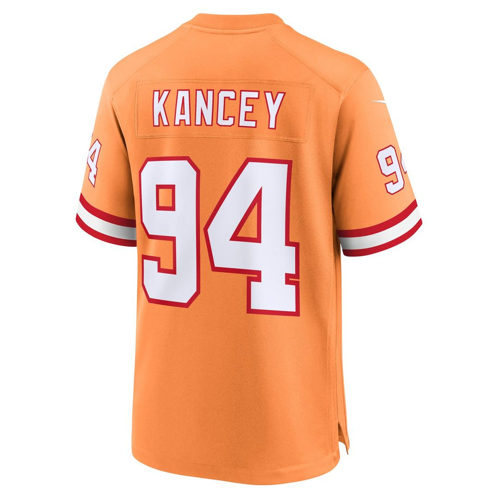 Tampa Bay Buccaneers Calijah Kancey Nike Orange Alternate Game Jersey product image 9, provided for visual reference and