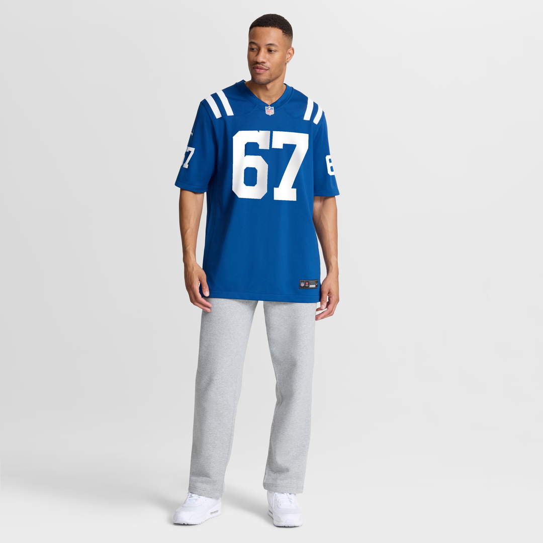 Indianapolis Colts Luke Tenuta Nike Royal Team Game Jersey product image 9, provided for visual reference and product detail