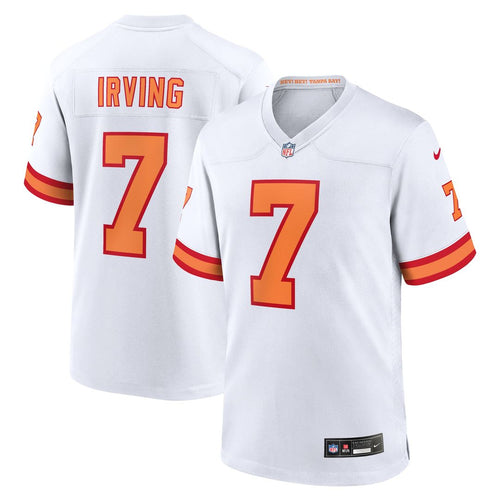 '76 Tampa Bay Buccaneers Bucky Irving Nike White Game Jersey product image 1, provided for visual reference and product
