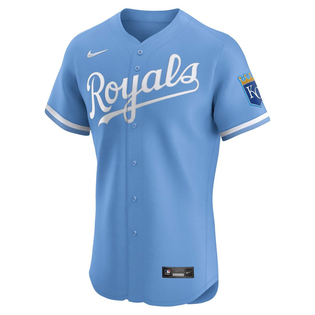 Kansas City Royals Nike White Home Elite Jersey product image 11, provided for visual reference and product detail review
