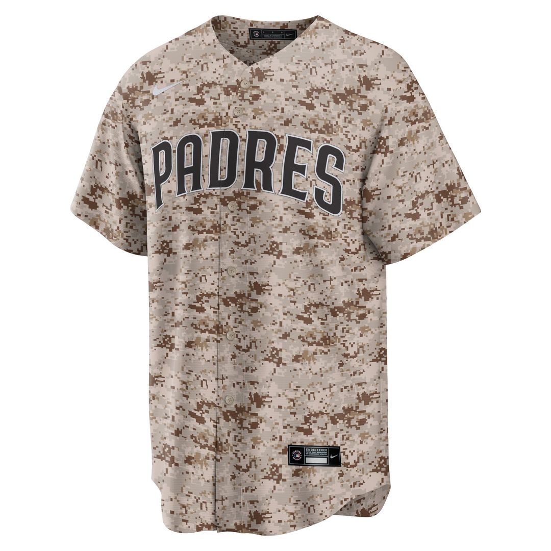 San Diego Padres Joe Musgrove Nike Camo USMC Alternate Replica Player Jersey product image 2, provided for visual reference