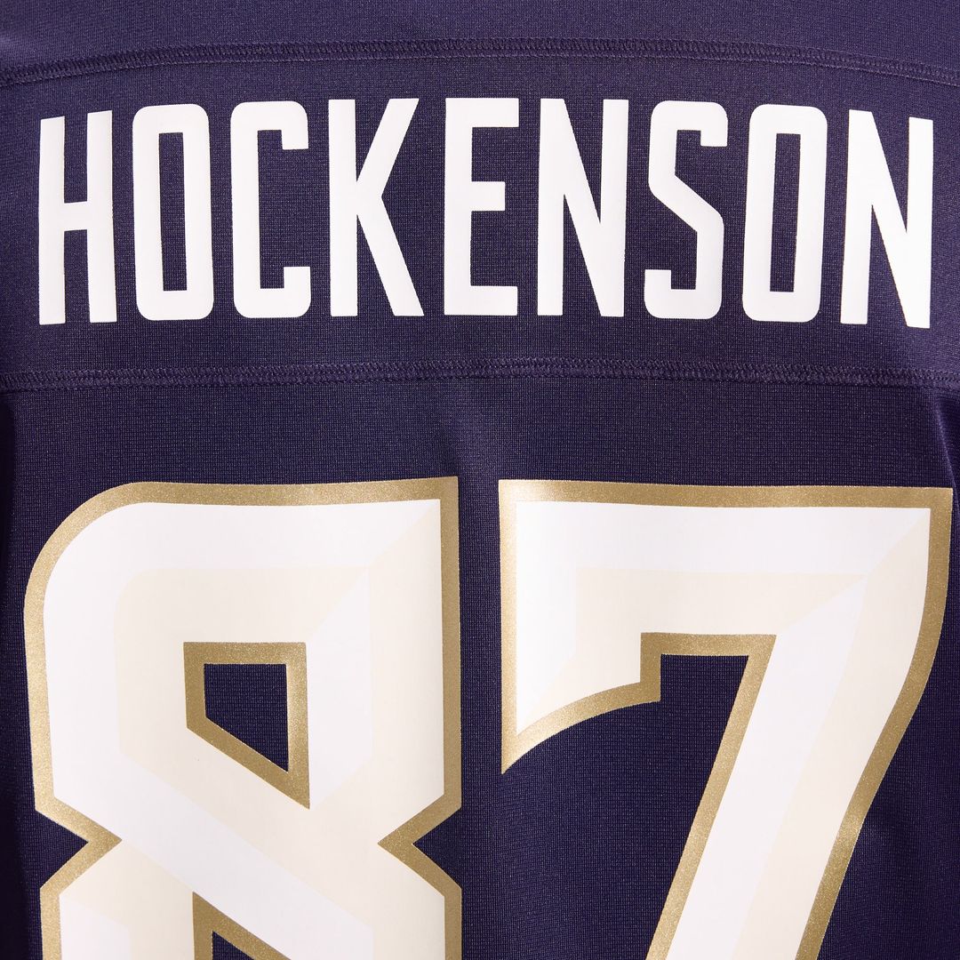 Minnesota Vikings T.J. Hockenson Nike Purple 2026 Rivalries Collection Game Jersey product image 17, provided for visual