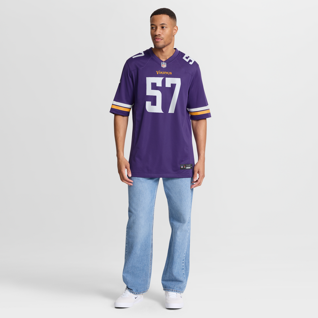 Minnesota Vikings Chaz Chambliss Nike Purple Team Game Jersey product image 7, provided for visual reference and product