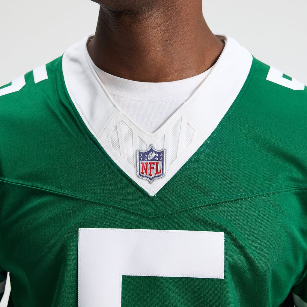 New York Jets Garrett Wilson Nike Legacy Green Team Vapor F.U.S.E. Stitched Limited Jersey product image 8, provided for