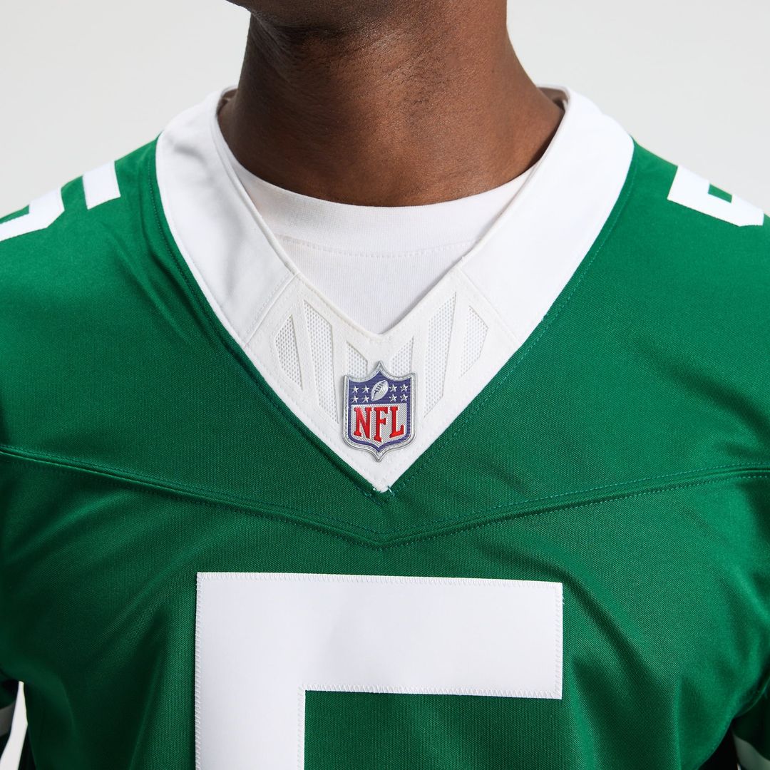 New York Jets Garrett Wilson Nike Legacy Green Team Vapor F.U.S.E. Stitched Limited Jersey product image 8, provided for