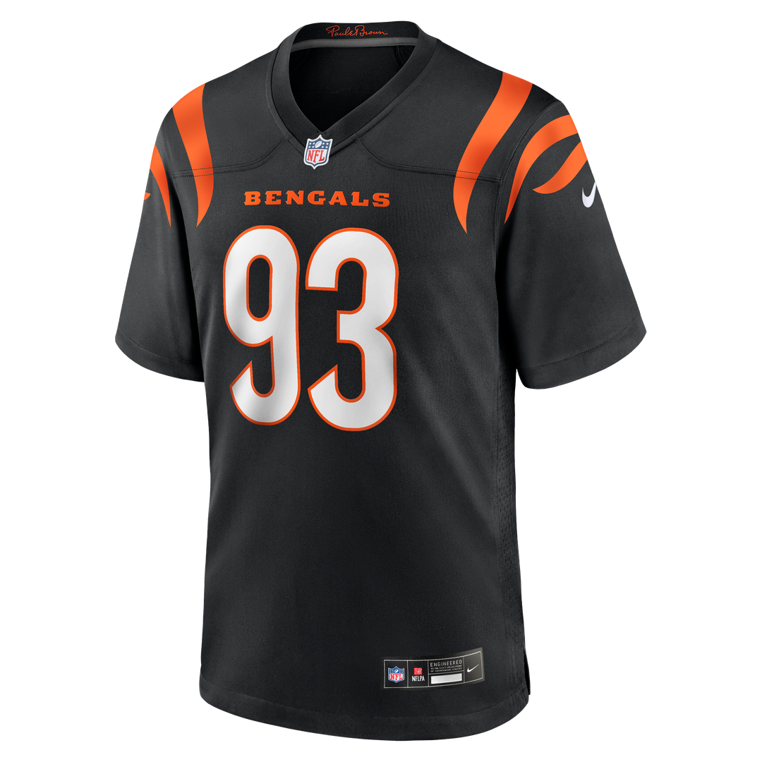 Cincinnati Bengals Jonathan Allen Nike Black Team Game Jersey product image 2, provided for visual reference and product