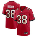 Tampa Bay Buccaneers Rashad Wisdom Nike Red Team Game Jersey product image 1, provided for visual reference and product