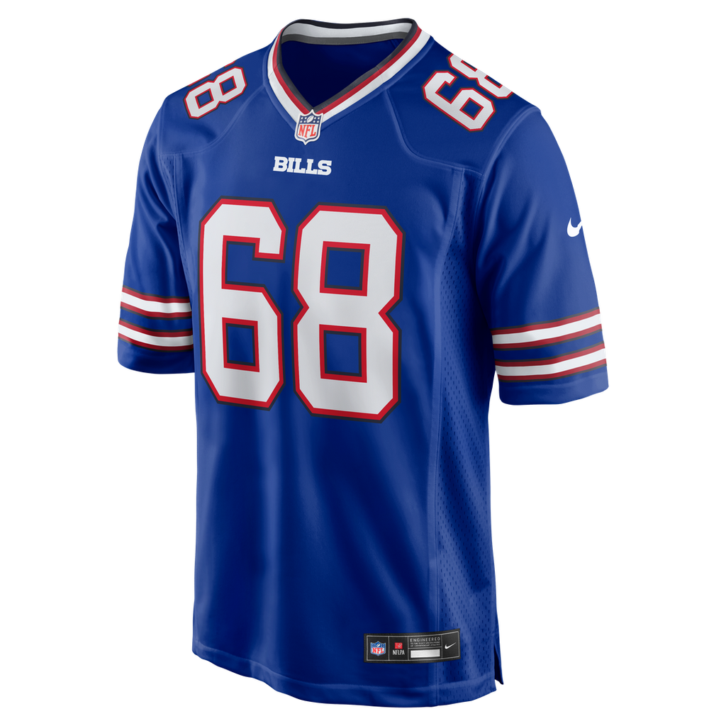 Buffalo Bills Garrett McGhin Nike Royal Team Game Jersey product image 2, provided for visual reference and product detail
