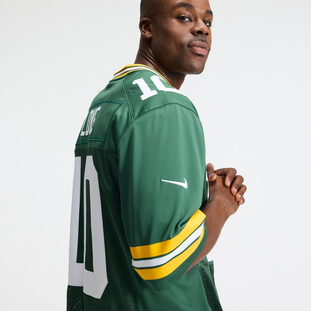Green Bay Packers Jordan Love Nike Green Vapor Untouchable Stitched Limited Jersey product image 9, provided for visual