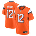 Denver Broncos RJ Harvey Nike Orange Team Game Jersey product image 1, provided for visual reference and product detail