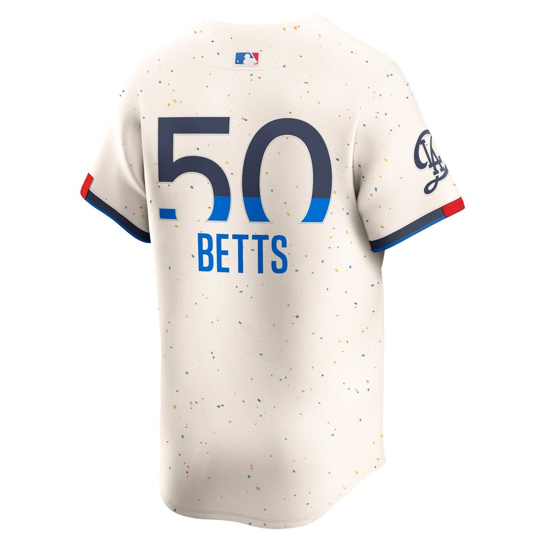 Los Angeles Dodgers Mookie Betts Nike Cream City Connect Limited Player Jersey product image 3, provided for visual