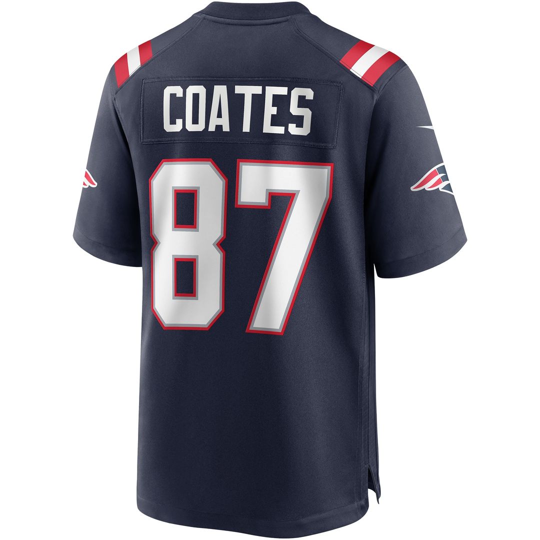 New England Patriots Ben Coates Nike Navy Game Retired Player Jersey product image 3, provided for visual reference and