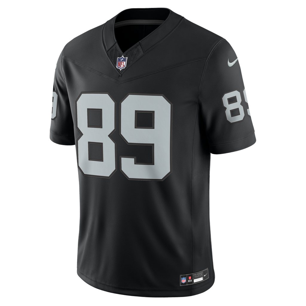 Las Vegas Raiders Brock Bowers Nike White Vapor F.U.S.E. Stitched Limited Jersey product image 12, provided for visual