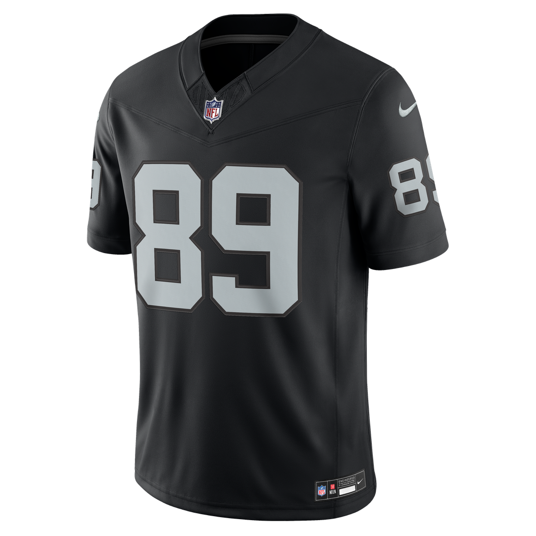 Las Vegas Raiders Brock Bowers Nike White Vapor F.U.S.E. Stitched Limited Jersey product image 12, provided for visual