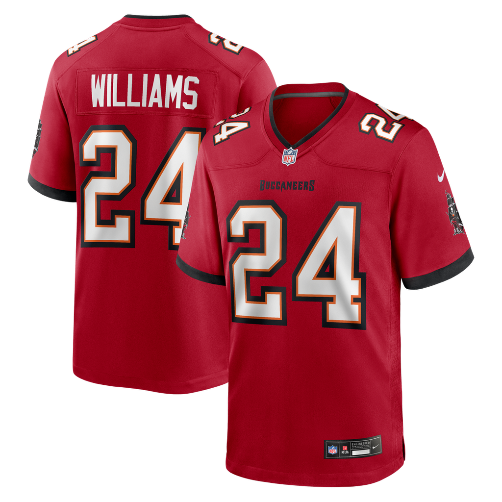 Tampa Bay Buccaneers Cadillac Williams Nike Red Game Retired Player Jersey product image 1, provided for visual reference