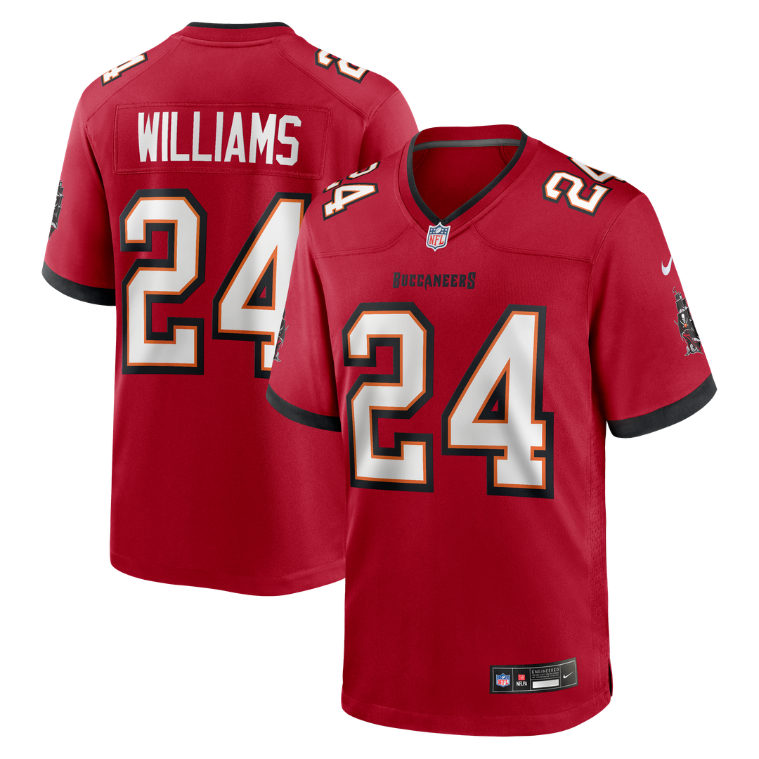 Tampa Bay Buccaneers Cadillac Williams Nike Red Game Retired Player Jersey product image 1, provided for visual reference