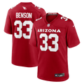 Arizona Cardinals Trey Benson Nike Cardinal Team Game Jersey product image 1, provided for visual reference and product