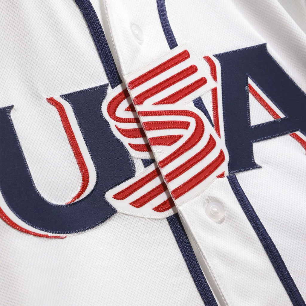 USA Baseball Cal Raleigh Nike White 2026 World Baseball Classic Home Authentic Jersey product image 4, provided for visual