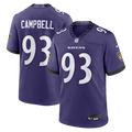 Baltimore Ravens Calais Campbell Nike Purple Team Game Jersey product image 1, provided for visual reference and product