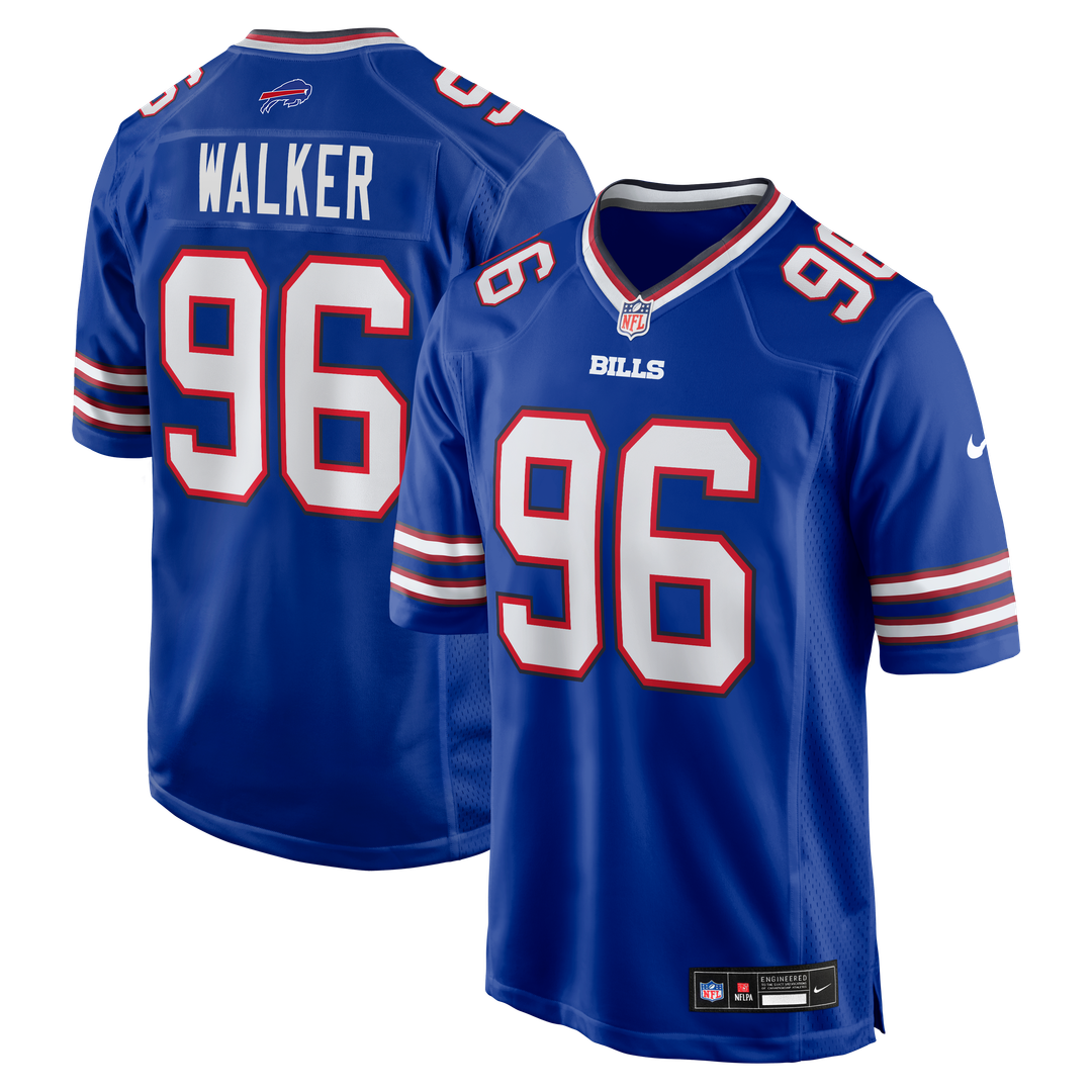 Buffalo Bills Deone Walker Nike Royal Team Game Jersey product image 1, provided for visual reference and product detail