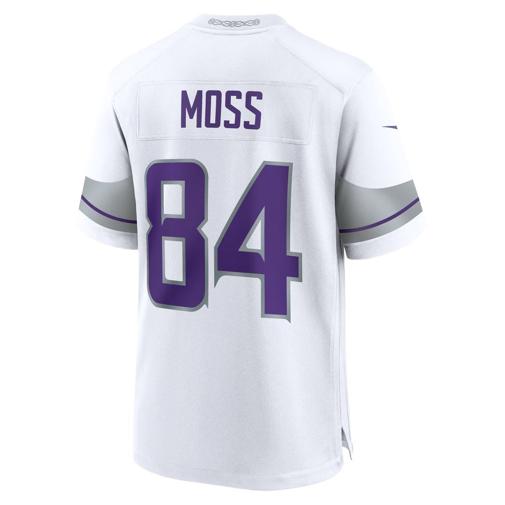 Minnesota Vikings Randy Moss Nike Purple Classic Retired Player Game Jersey product image 15, provided for visual reference
