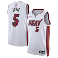 Miami Heat Nike Association Edition Swingman Jersey - White - Nikola Jović - Unisex product image 1, provided for visual