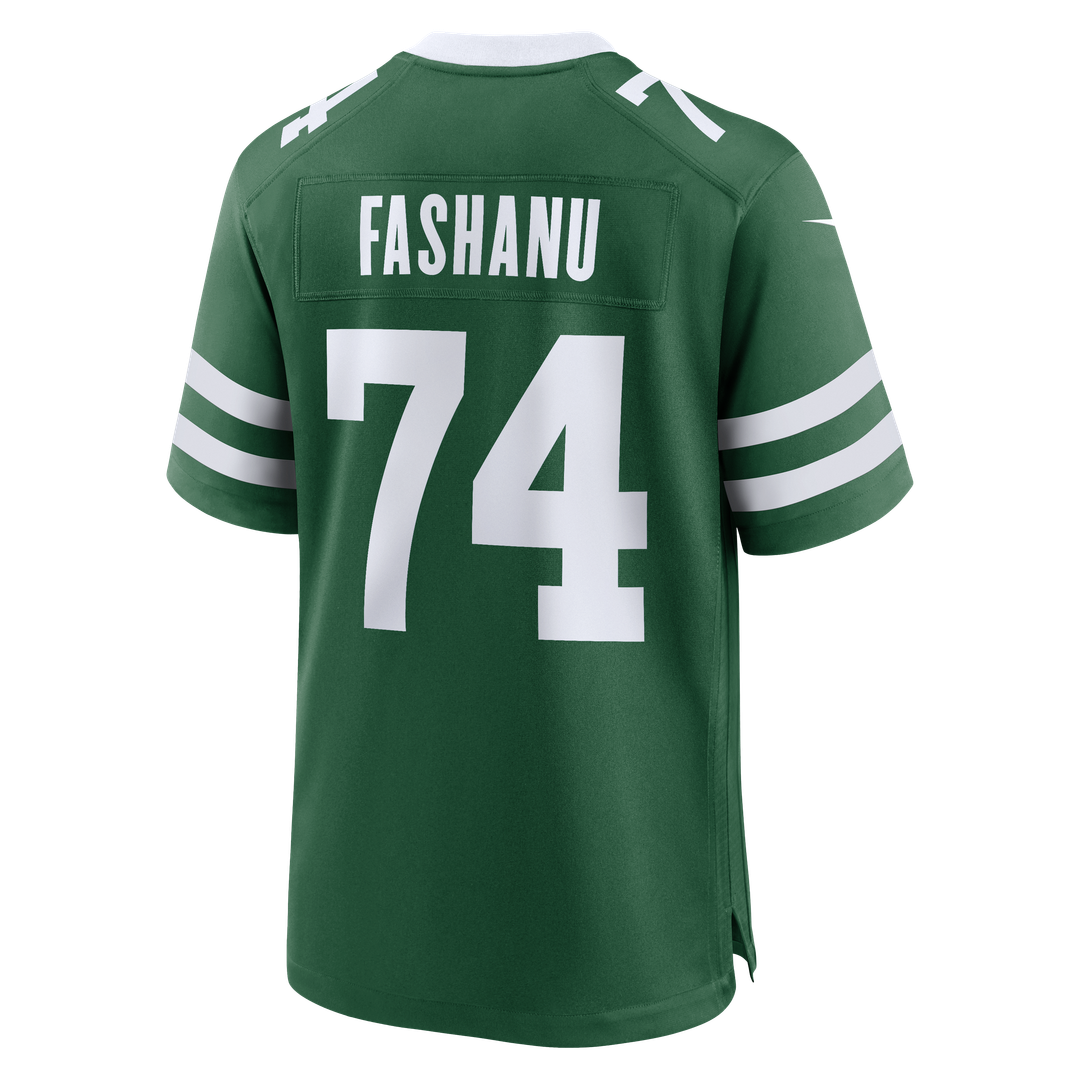 New York Jets Olu Fashanu Nike Gotham Green Player Game Jersey product image 3, provided for visual reference and product