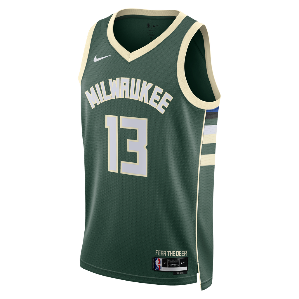 Milwaukee Bucks Nike Icon Edition Swingman Jersey - Hunter Green - Ryan Rollins - Unisex product image 3, provided for