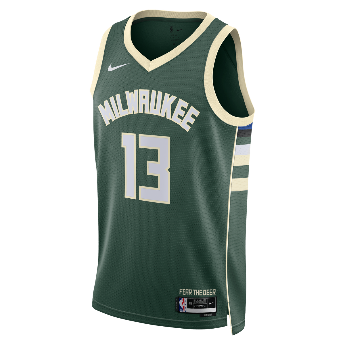 Milwaukee Bucks Nike Icon Edition Swingman Jersey - Hunter Green - Ryan Rollins - Unisex product image 3, provided for