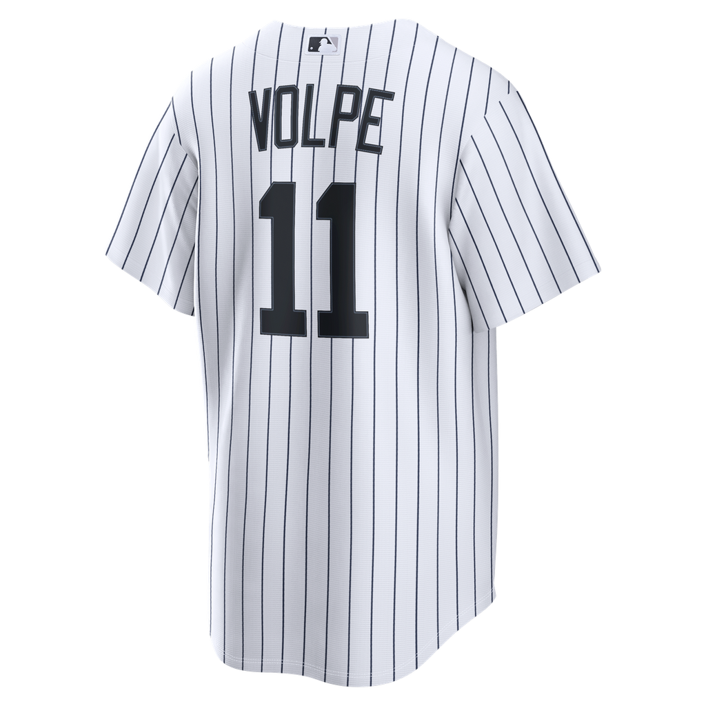 New York Yankees Anthony Volpe Nike White Home Replica Jersey product image 3, provided for visual reference and product