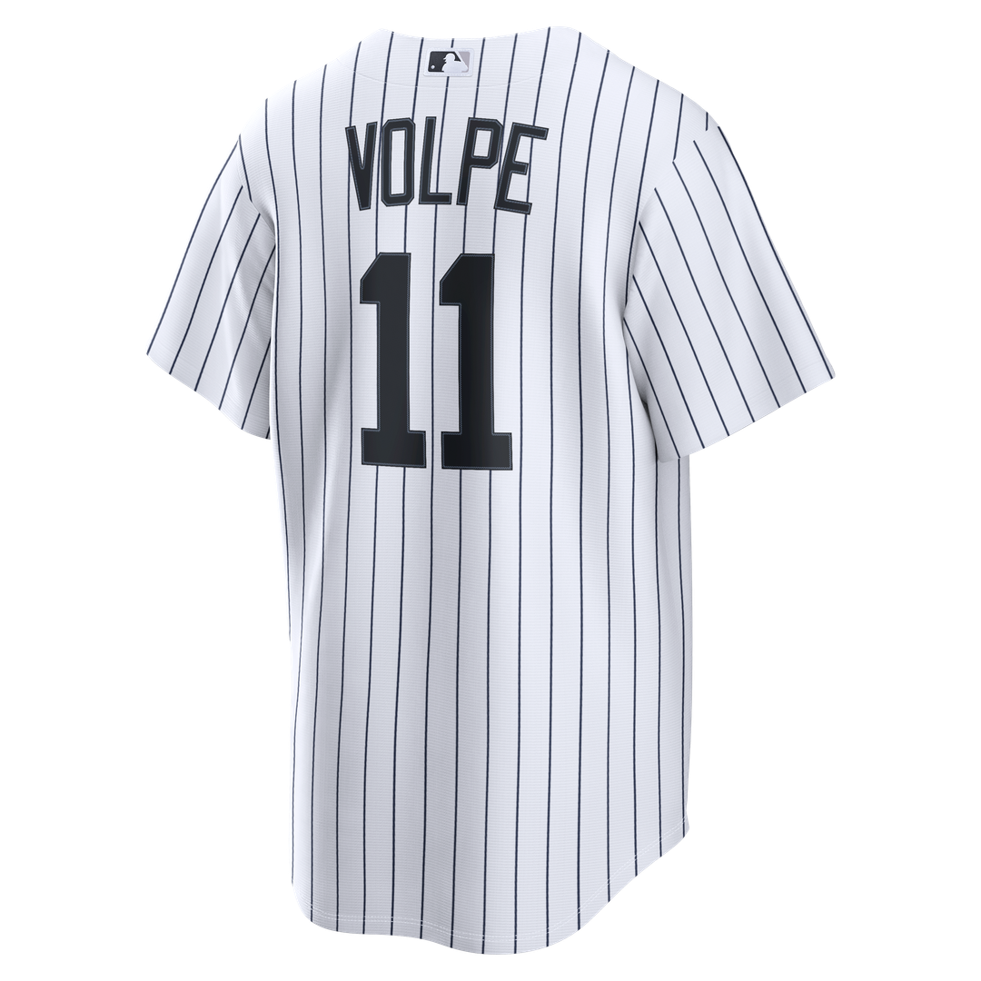 New York Yankees Anthony Volpe Nike White Home Replica Jersey product image 3, provided for visual reference and product