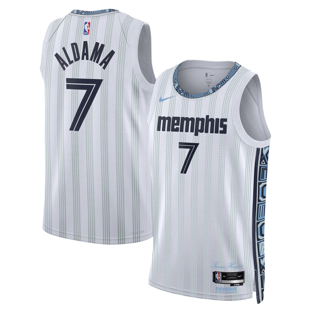Memphis Grizzlies Nike 2025/26 City Edition Swingman Jersey - Gray - Santi Aldama - Unisex product image 1, provided for