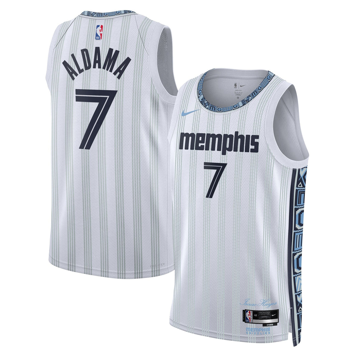 Memphis Grizzlies Nike 2025/26 City Edition Swingman Jersey - Gray - Santi Aldama - Unisex product image 1, provided for