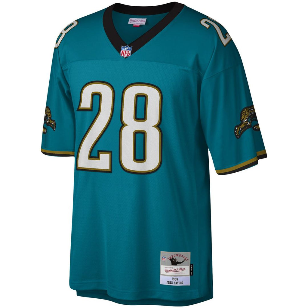 Jacksonville Jaguars Fred Taylor Mitchell & Ness White Legacy Replica Jersey product image 8, provided for visual reference