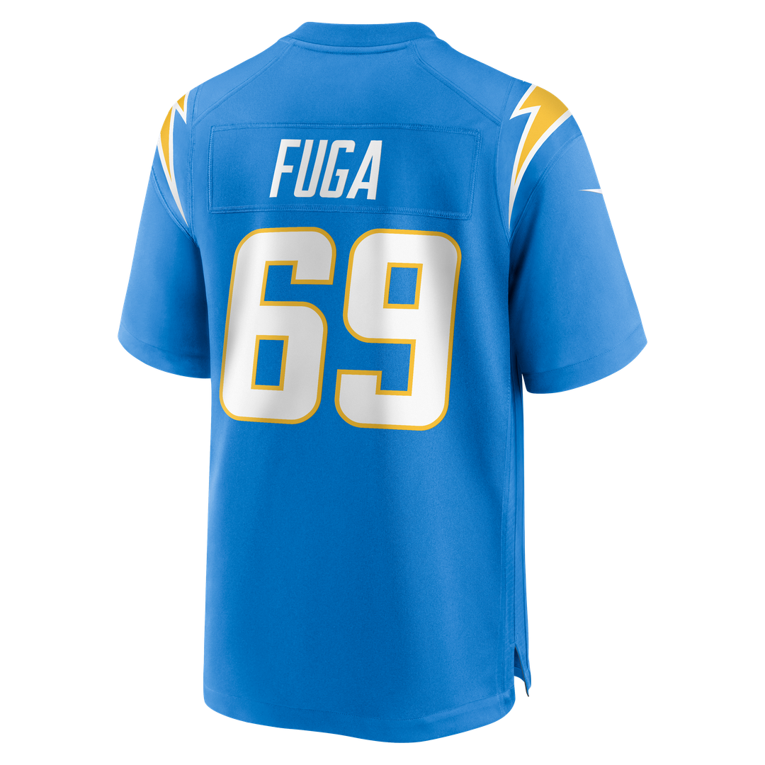 Los Angeles Chargers Josh Fuga Nike Powder Blue Team Game Jersey product image 3, provided for visual reference and product