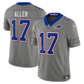 Buffalo Bills Josh Allen Nike Gray Nickel City Vapor F.U.S.E. Stitched Limited Jersey product image 1, provided for visual