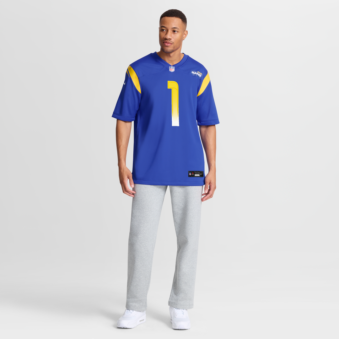 Los Angeles Rams Emmanuel Forbes Jr. Nike Royal Team Game Jersey product image 7, provided for visual reference and product