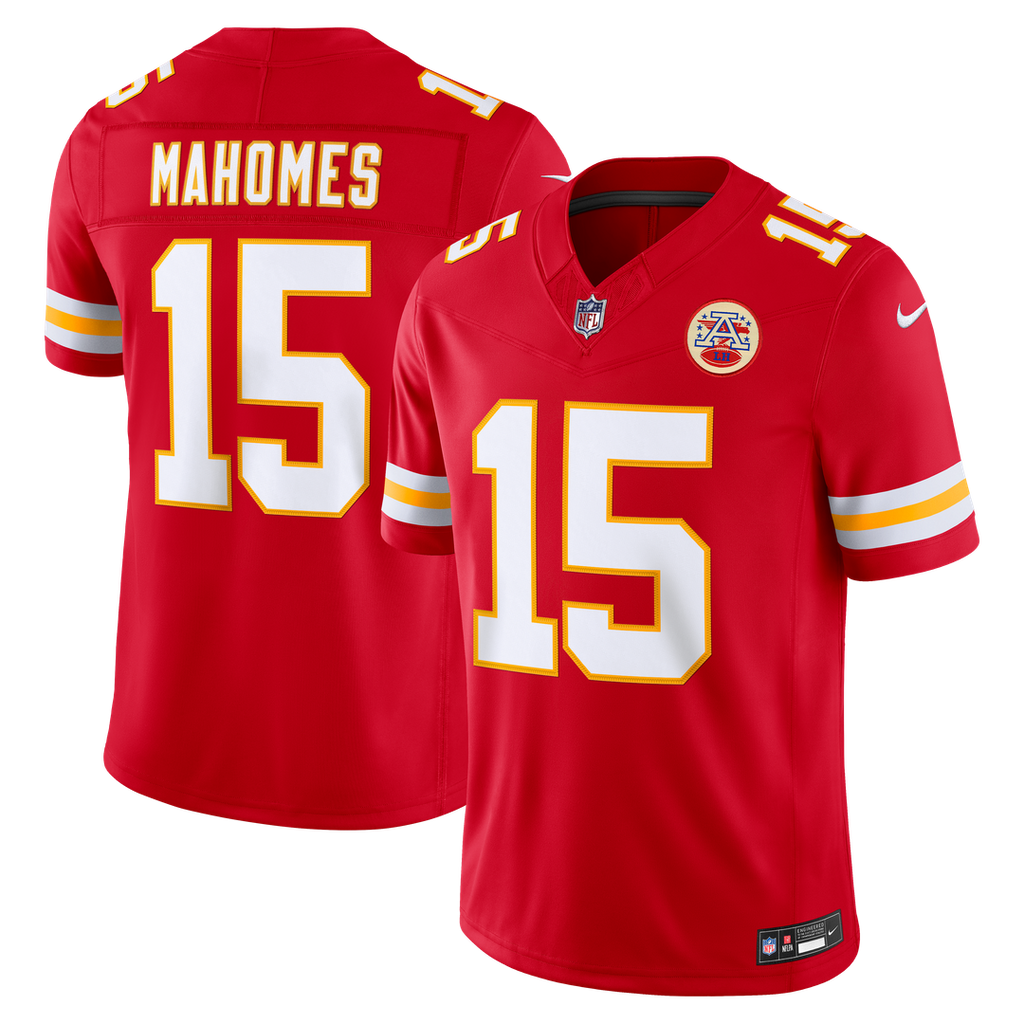 Kansas City Chiefs Patrick Mahomes Nike White Vapor F.U.S.E. Stitched Limited Jersey product image 7, provided for visual