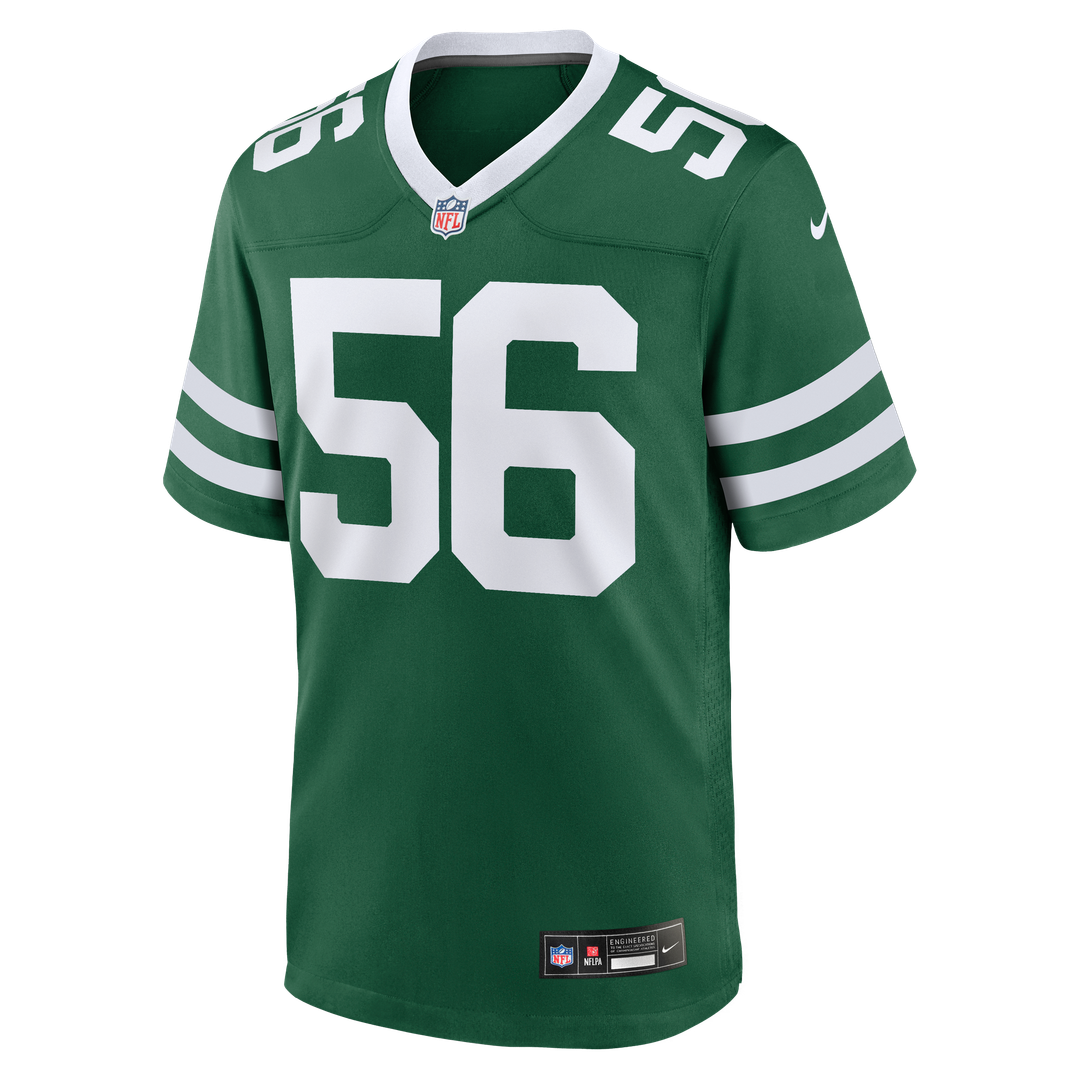 New York Jets Demario Davis Nike Legacy Green Team Game Jersey product image 2, provided for visual reference and product